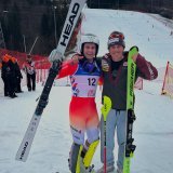 Gabin Janet (à droite) et Jack Spencer, vice-champions du Monde du combiné par équipes.