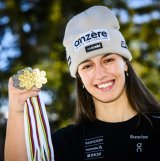 Malorie Blanc étoffe ainsi son palmarès après son titre de championne du monde junior de Super-G acquis en début d'année.