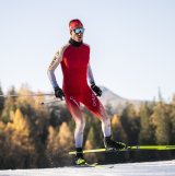 Candide Pralong peut à nouveau skier sans trop de douleurs.