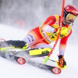 Loïc Meillard, 8ème de la première manche, auteur d'une belle remontée sur le second tracé