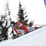 Malorie Blanc en action lors du Super G de Cortina