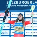 Camille Rast, sacrée championne du Monde de slalom samedi à Saalbach.