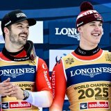 Loïc Meillard et Franjo von Allmen sont désormais champions du Monde de combiné par équipes.