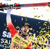 L'émotion était à la hauteur de l'exploit pour Loïc Meillard.