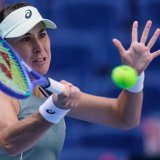 Un succès sans histoire pour Belinda Bencic KEYSTONE/AP/Mahesh Kumar A.