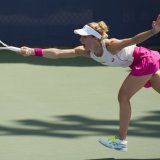 Viktorija Golubic a réussi son entrée à Osaka KEYSTONE/AP/SETH WENIG