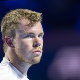 Remy Bertola s'est incliné au 1er tour du tableau principal lundi à Bâle KEYSTONE/GEORGIOS KEFALAS