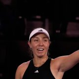 Jessica Pegula s'est rapprochée des demi-finales du Masters KEYSTONE/AP/Fatima Shbair