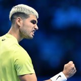 Carlos Alcaraz a renversé Taylor Fritz pour cueillir son 2e succès dans le Masters 2025 KEYSTONE/EPA/ALESSANDRO DI MARCO