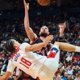 Kyshawn George et les Wizards ont eu de la peine face aux Toronto Raptors KEYSTONE/AP/Sammy Kogan