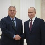 Viktor Orban et Vladimit Poutine s'étaient rencontrés en juillet 2024 à Moscou (archives). KEYSTONE/EPA HUNGARIAN PM'S P.O. via MTI/VIVIEN CHER BENKO/HANDOUT
