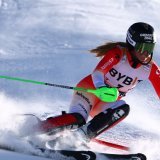 Camille Rast sera l'atout no 1 pour la Suisse en géant à Copper Mountain KEYSTONE/EPA/ANNA SZILAGYI