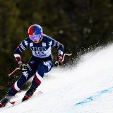 Lauren Macuga ne skiera pas cette saison KEYSTONE/JEAN-CHRISTOPHE BOTT