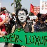 La colère gronde aux Philippines depuis la révélation d'une vaste affaire de corruption autour de projets "fantômes" de contrôle des inondations. KEYSTONE/AP/Aaron Favila