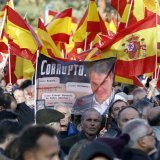 Selon la préfecture de Madrid, 40'000 personnes étaient présentes dimanche au rassemblement. KEYSTONE/EPA/JUANJO MARTIN