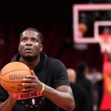 Capela et les Rockets en sont à 5 victoires d'affilée sur la route KEYSTONE/AP/Karen Warren