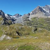 La région du Mont Durand (2459m au premier plan) présente des roches d’origine océanique remarquable.