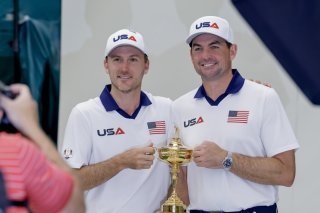 Les USA pourront compter sur le soutien de Donald Trump lors de la Ryder Cup KEYSTONE/EPA/ERIK S. LESSER