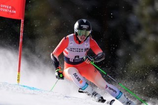 Camille Rast a décroché une belle 5e place en géant à Copper Mountain KEYSTONE/AP/Robert F. Bukaty