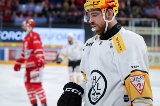 Zach Sanford a convaincu avec le maillot de Lugano KEYSTONE/CHRISTIAN MERZ