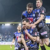 Severin Ottiger a inscrit le 4-3 décisif pour Lucerne. KEYSTONE/URS FLUEELER