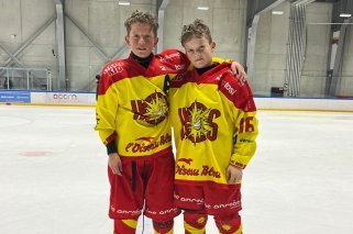 Hugo et Kilian sous le maillot sierrois.