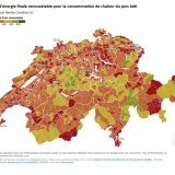 Une des cartes comparatives des 2142 communes suisses mises sur pied par Navitas Consilium