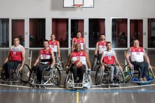 L'équipe valaisanne de basket en fauteuil roulant