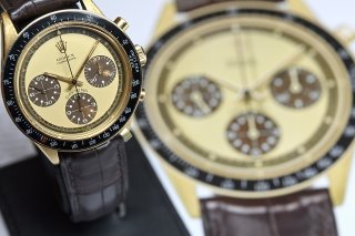 Paul Newman était un grand amateur de belles montres. Ici l'une de ses Rolex présentée chez Christie's à Genève en 2017 (archives).