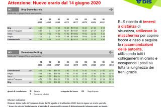 Horaire BLS BRIG DOMO