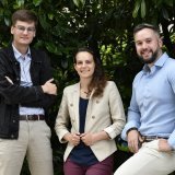 De gauche à droite : Nathan Borgeat, Mathilde Michellod et Christian Champagne