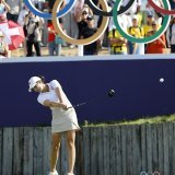 Albane Valenzuela , ici aux JO de Paris, fera partie du Team Europe à la Solheim Cup KEYSTONE/EPA/ERIK S. LESSER