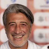 Murat Yakin affiche un large sourire à la veille de défier la Roja KEYSTONE/SALVATORE DI NOLFI