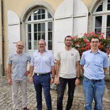 De gauche à droite sur la photo : Serge Béguelin, Damien Roch, Vincent Moulin et Loïc Bénet.