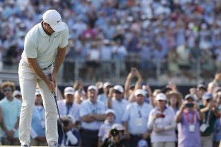 McIlroy a manqué ce putt sur le no 18, permettant ainsi à Bryson DeChambeau de gagner l'US Open KEYSTONE/EPA/ERIK S. LESSER
