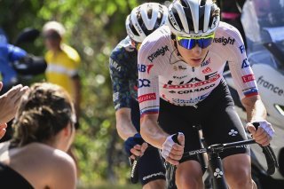 Tadej Pogacar a frappé un grand coup KEYSTONE/AP/Bernard Papon