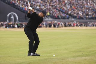 Xander Schauffele à l'approche du 18e trou dimanche KEYSTONE/AP/Peter Morrison