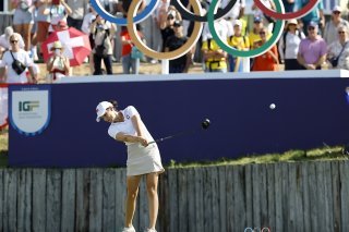 Albane Valenzuela , ici aux JO de Paris, fera partie du Team Europe à la Solheim Cup KEYSTONE/EPA/ERIK S. LESSER