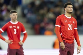 Très grande déception pour la Suisse M21, éliminée en qualifications pour l'Euro 2025 KEYSTONE/PETER KLAUNZER