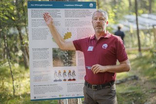 Marcus Schaub est responsable de la plate-forme de recherche du Bois de Finges