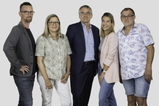 Julien Girod, Gisèle Locatelli, Olivier Cottagnoud, Fatima Meylan et Pierre-Alain Morard