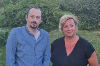 Les deux candidats : Patrick Evéquoz et Stéphanie Germanier