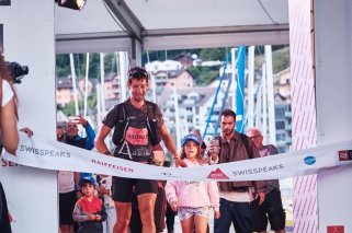 Victor Richard lors de son arrivée au Bouveret.