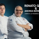 Les chefs Renato Gugini et Andrea Bernasconi de la Pizzeria d'Octodure à Martigny