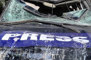 Selon les autorités libanaises, 18 journalistes représentant sept médias étaient présents sur les lieux de la frappe israélienne. KEYSTONE/AP/Mohammad Zaatari