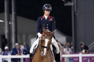 La triple championne olympique Charlotte Dujardin a écopé d'une suspension d'un an KEYSTONE/AP/David Goldman