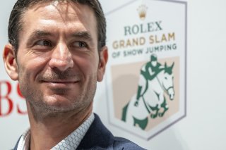 Steve Guerdat ambitieux avant le CHI de Genève KEYSTONE/MARTIAL TREZZINI