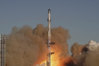 La fusée de SpaceX s'est envolée pour un vol test depuis la base de Boca Chica au Texas. KEYSTONE/AP/Eric Gay