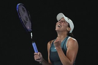 Madison Keys aux anges KEYSTONE/AP/Vincent Thian