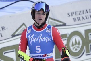 Lara Gut-Behrami vise un 5e succès à Garmisch en super-G KEYSTONE/AP/Giovanni Auletta
